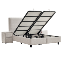 Тапицирана спалня с матрак COMO 180 x 200 - крем AN