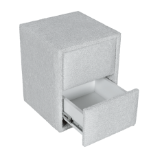 Нощно шкафче за спалня COMO - сребърен AN Нощно шкафче за спалня COMO - сребърен AN