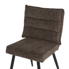 Трапезен стол IKSAN - тъмнокафяв R45