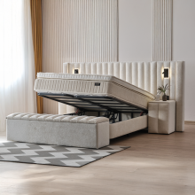 Тапицирана спалня с матрак FLORIDA 180 х 200 - крем 01 Тапицирана спалня с матрак FLORIDA 180 х 200 - крем 01