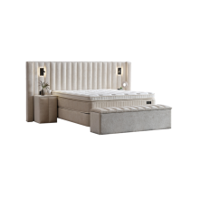 Тапицирана спалня с матрак FLORIDA 180 х 200 - крем 01 Тапицирана спалня с матрак FLORIDA 180 х 200 - крем 01