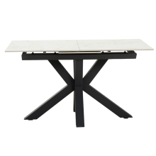 Разтегателна трапезна маса STARGARD - бял гланц Разтегателна трапезна маса STARGARD - бял гланц