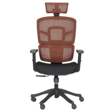 Ергономичен стол Carmen 7582 - оранжев-черен