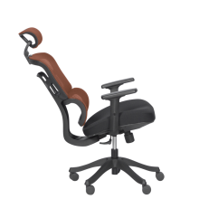 Ергономичен стол Carmen 7582 - оранжев-черен