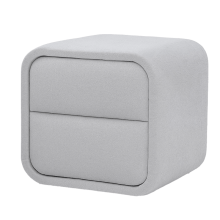 Нощно шкафче за спалня MYKONOS - сребърен AN