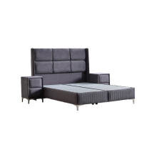 Тапицирана спалня с матрак BELLA 180 x 200 - графит 29