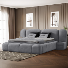 Тапицирана спалня с матрак BUMBY 180 x 200 - сив 13