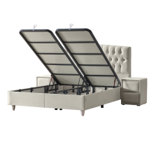 Тапицирана спалня с матрак MONZA 180 x 200 - крем B 01