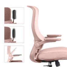 Ергономичен стол BAKU - светлорозов