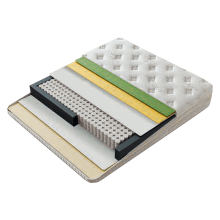 Тапицирана спалня с матрак HUGO 180 x 200 - перла SY