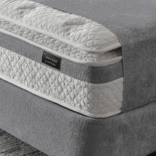 Тапицирана спалня с матрак ATHENA 160 х 200 - сив 13