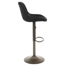 Бар стол PORUS - черно злато