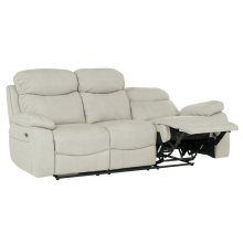 Диван - тройка с електрически релакс механизъм SELENA LUX - крем 101