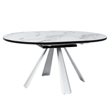 Разтегателна трапезна маса DOMINIK - бял 02