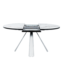 Разтегателна трапезна маса DOMINIK - бял 02