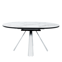 Разтегателна трапезна маса DOMINIK - бял 02