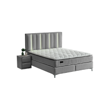 Тапицирана спалня с матрак MINI MOONLIGHT 160 х 200 - сив 620