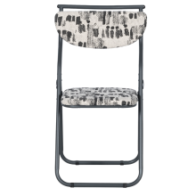 Сгъваем стол SATER - черен-бял