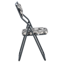 Сгъваем стол SATER - черен-бял