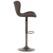 Бар стол DALVEY - тъмнокафяв