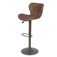 Бар стол DALVEY - червен-кафяв