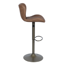 Бар стол DALVEY - червен-кафяв