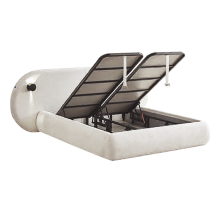 Тапицирана спалня с матрак LUMERA 160 х 200 - шампанско 318