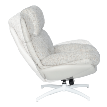 Кресло с табуретка VALONGO - крем