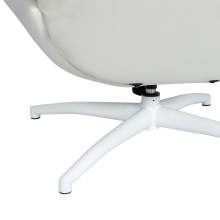 Кресло с табуретка VALONGO - крем