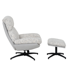 Кресло с табуретка ELVAS - крем