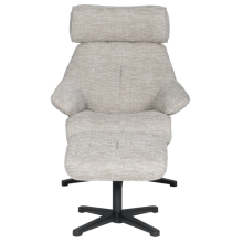 Кресло с табуретка OVAR - бежово