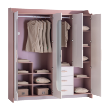 Четирикрилен гардероб ESTELLA