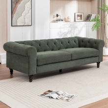 Диван тройка CHESTER - тъмнозелен