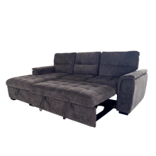 Ъглов разтегателен диван BENI ляв - графит