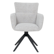 Трапезен стол GILES - бял меланж