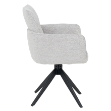 Трапезен стол GILES - бял меланж