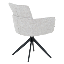 Трапезен стол GILES - бял меланж