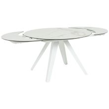 Разтегателна трапезна маса BOLKOW - бял 02