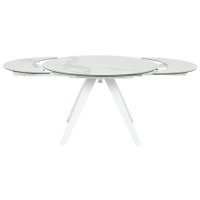 Разтегателна трапезна маса BOLKOW - бял 02