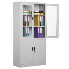 Метален шкаф Carmen CR-1272 J - сив