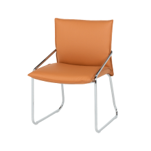 Посетителски стол Carmen 1144 - оранжев