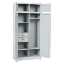 Метален шкаф Carmen CR-1229 J - сив