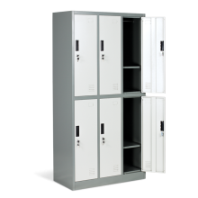 Метален шкаф Carmen CR-1243 J LUX - сив / тъмносив